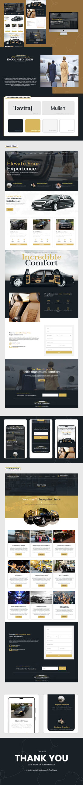 Luxury Limo Service Website Design for Premium Experiences