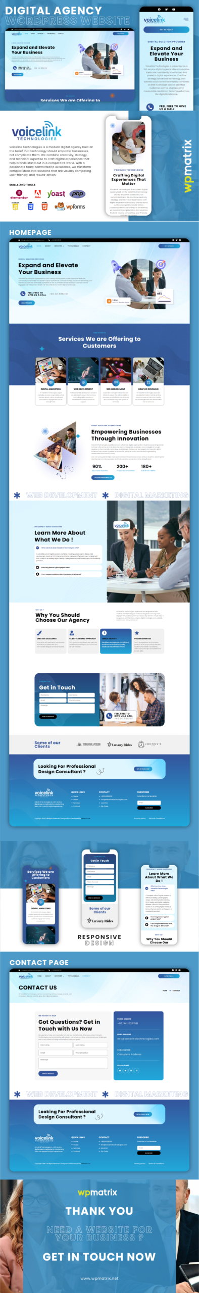 Digital agency modern responsive WordPress website design
