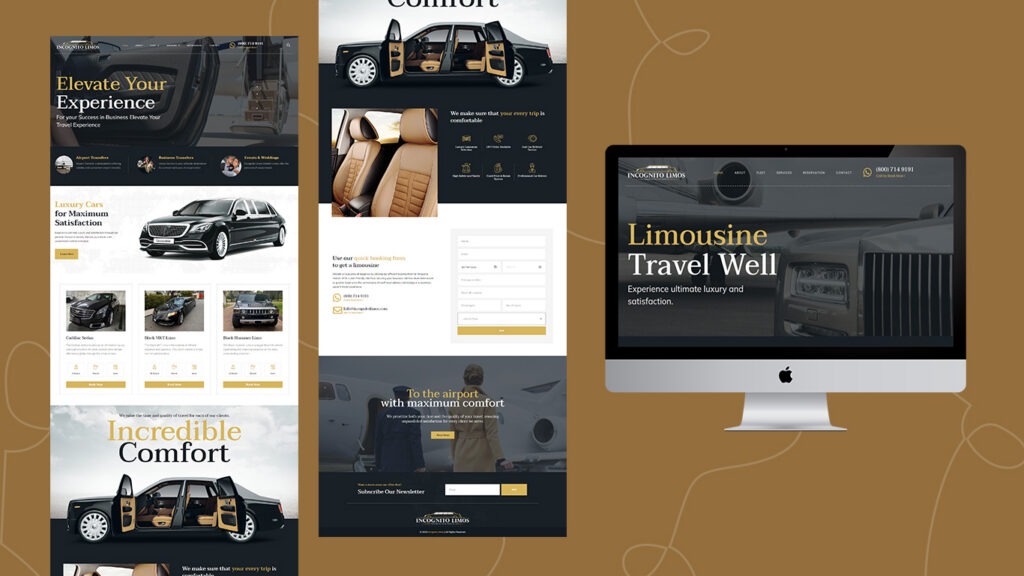 Luxury Limousine Service Website Design Preview
